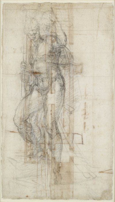 Studie der Auferstehung Christi, ca. 1532 von Michelangelo Buonarroti